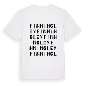 Finningley ordlek t-shirt – ekologisk bomull t-shirt från Pinshirt