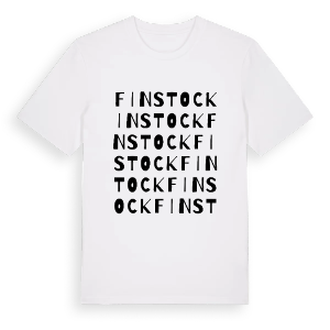 Finstock ordlek t-shirt – ekologisk bomull t-shirt från Pinshirt