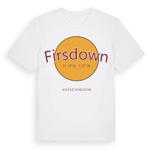 Firsdown cirkel t-shirt – ekologisk bomull t-shirt från Pinshirt