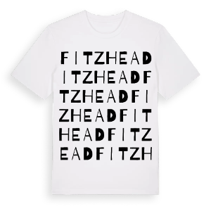 Fitzhead ordlek t-shirt – ekologisk bomull t-shirt från Pinshirt