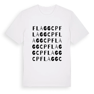 Flagg CP ordlek t-shirt – ekologisk bomull t-shirt från Pinshirt