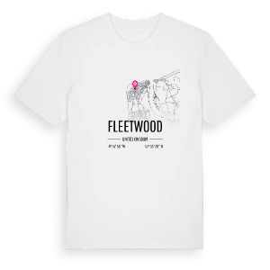 Fleetwood karta t-shirt – ekologisk bomull t-shirt från Pinshirt
