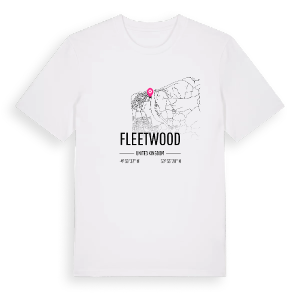 Fleetwood karta t-shirt – ekologisk bomull t-shirt från Pinshirt