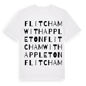 Flitcham with Appleton ordlek t-shirt – ekologisk bomull t-shirt från Pinshirt
