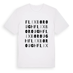 Flixborough ordlek t-shirt – ekologisk bomull t-shirt från Pinshirt
