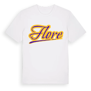 Flore baseball t-shirt – ekologisk bomull t-shirt från Pinshirt