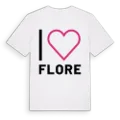 Jag älskar Flore t-shirt stort tryck