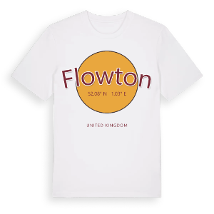 Flowton cirkel t-shirt – ekologisk bomull t-shirt från Pinshirt