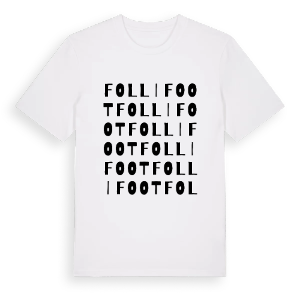 Follifoot ordlek t-shirt – ekologisk bomull t-shirt från Pinshirt