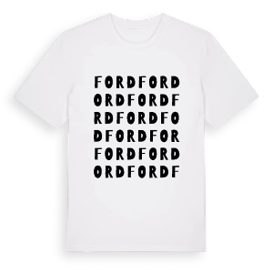 Ford ordlek t-shirt – ekologisk bomull t-shirt från Pinshirt