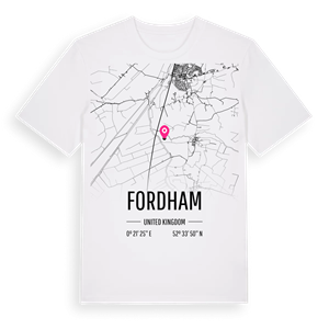 Fordham karta t-shirt – ekologisk bomull t-shirt från Pinshirt