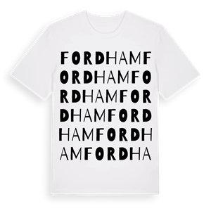 Fordham ordlek t-shirt – ekologisk bomull t-shirt från Pinshirt