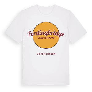 Fordingbridge cirkel t-shirt – ekologisk bomull t-shirt från Pinshirt