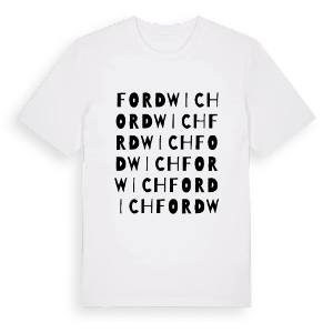 Fordwich ordlek t-shirt – ekologisk bomull t-shirt från Pinshirt