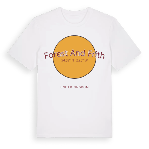 Forest and Frith cirkel t-shirt – ekologisk bomull t-shirt från Pinshirt
