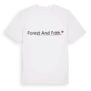 Forest and Frith hjärta t-shirt – ekologisk bomull t-shirt från Pinshirt