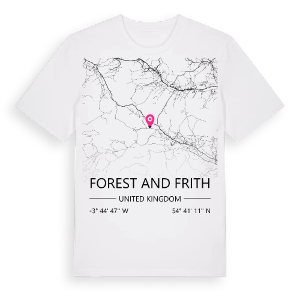 Forest and Frith karta t-shirt – ekologisk bomull t-shirt från Pinshirt