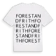 Forest and Frith ordlek t-shirt