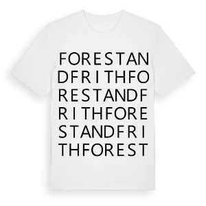 Forest and Frith ordlek t-shirt – ekologisk bomull t-shirt från Pinshirt