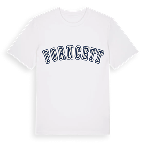 Forncett college t-shirt – ekologisk bomull t-shirt från Pinshirt