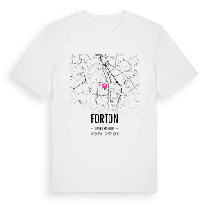 Forton karta t-shirt – ekologisk bomull t-shirt från Pinshirt