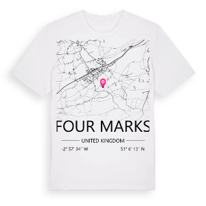 Four Marks karta t-shirt – ekologisk bomull t-shirt från Pinshirt