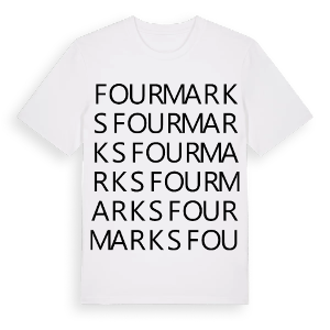 Four Marks ordlek t-shirt – ekologisk bomull t-shirt från Pinshirt