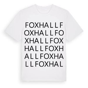 Foxhall ordlek t-shirt – ekologisk bomull t-shirt från Pinshirt