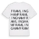 Framlingham ordlek t-shirt