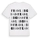Framlingham ordlek t-shirt