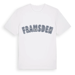 Framsden college t-shirt – ekologisk bomull t-shirt från Pinshirt