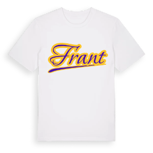 Frant baseball t-shirt – ekologisk bomull t-shirt från Pinshirt