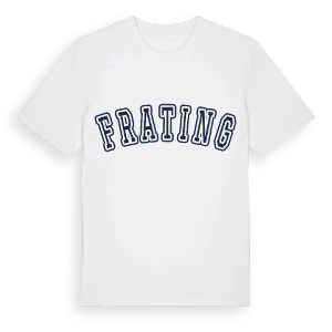 Frating college t-shirt – ekologisk bomull t-shirt från Pinshirt