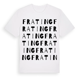 Frating ordlek t-shirt – ekologisk bomull t-shirt från Pinshirt