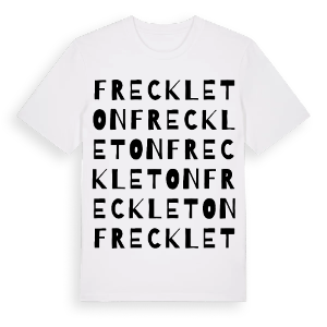 Freckleton ordlek t-shirt – ekologisk bomull t-shirt från Pinshirt