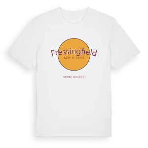Fressingfield cirkel t-shirt – ekologisk bomull t-shirt från Pinshirt