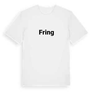 Fring fetstil t-shirt – ekologisk bomull t-shirt från Pinshirt