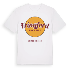 Fringford cirkel t-shirt – ekologisk bomull t-shirt från Pinshirt