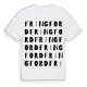 Fringford ordlek t-shirt