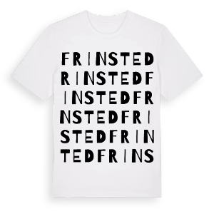Frinsted ordlek t-shirt – ekologisk bomull t-shirt från Pinshirt
