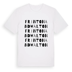 Frinton and Walton ordlek t-shirt – ekologisk bomull t-shirt från Pinshirt