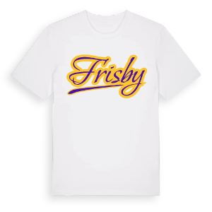 Frisby baseball t-shirt – ekologisk bomull t-shirt från Pinshirt