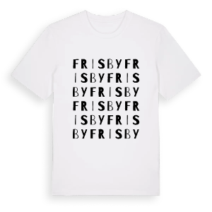 Frisby ordlek t-shirt – ekologisk bomull t-shirt från Pinshirt