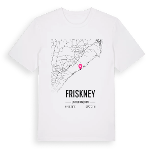 Friskney karta t-shirt – ekologisk bomull t-shirt från Pinshirt
