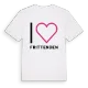 Jag älskar Frittenden t-shirt stort tryck