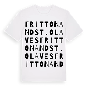 Fritton and St. Olaves ordlek t-shirt – ekologisk bomull t-shirt från Pinshirt