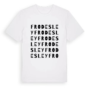 Frodesley ordlek t-shirt – ekologisk bomull t-shirt från Pinshirt