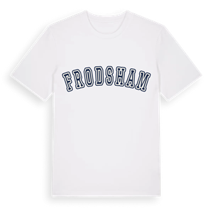 Frodsham college t-shirt – ekologisk bomull t-shirt från Pinshirt