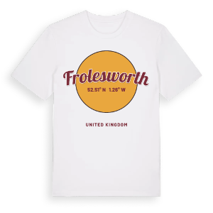 Frolesworth cirkel t-shirt – ekologisk bomull t-shirt från Pinshirt