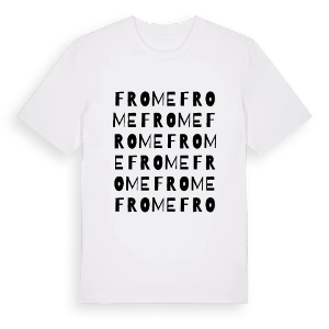 Frome ordlek t-shirt – ekologisk bomull t-shirt från Pinshirt